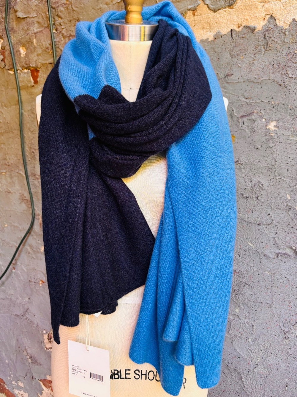 White+Warren Cashmere Colorblock Travel Wrap